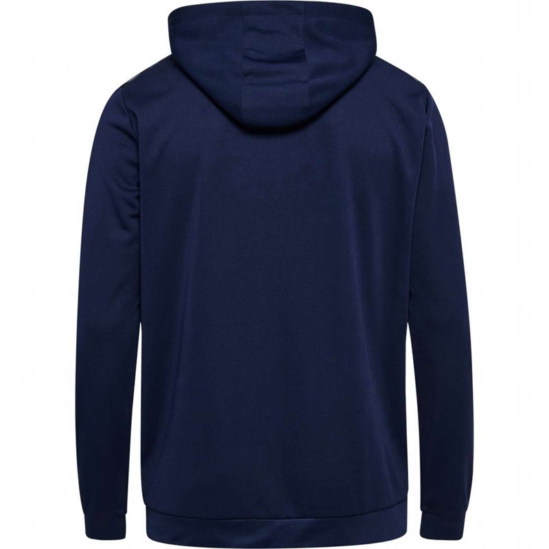 Sweat a Capuche Hummel Authentic Pl Zip Homme Bleu Marine | 169638-585