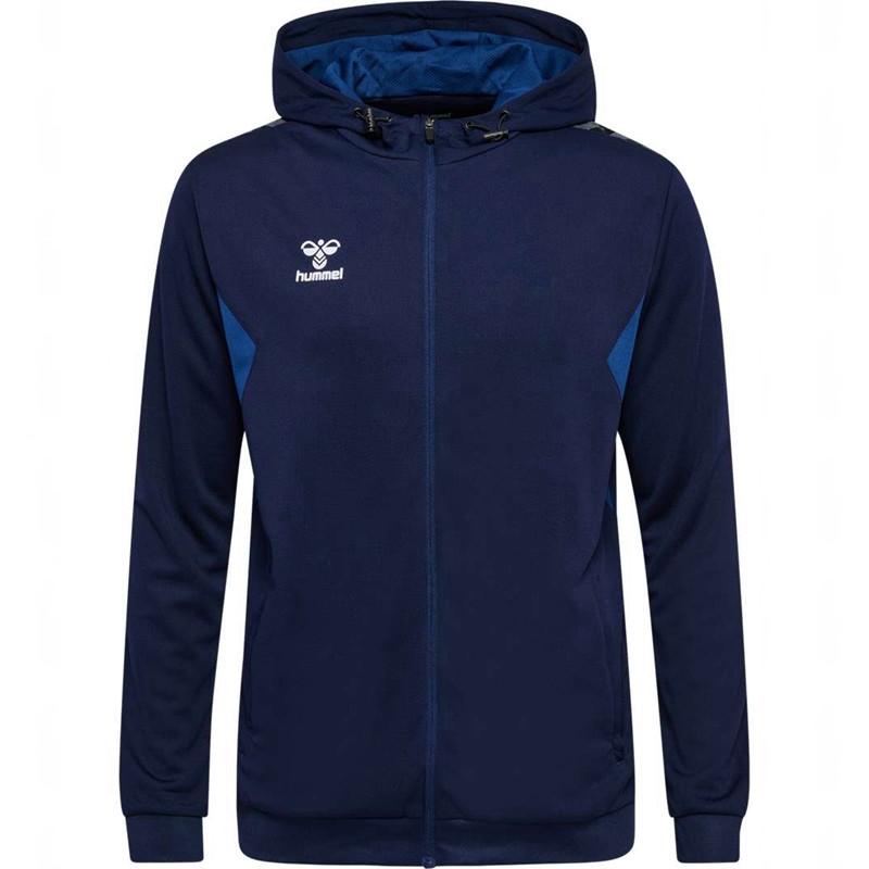 Sweat a Capuche Hummel Authentic Pl Zip Homme Bleu Marine | 169638-585