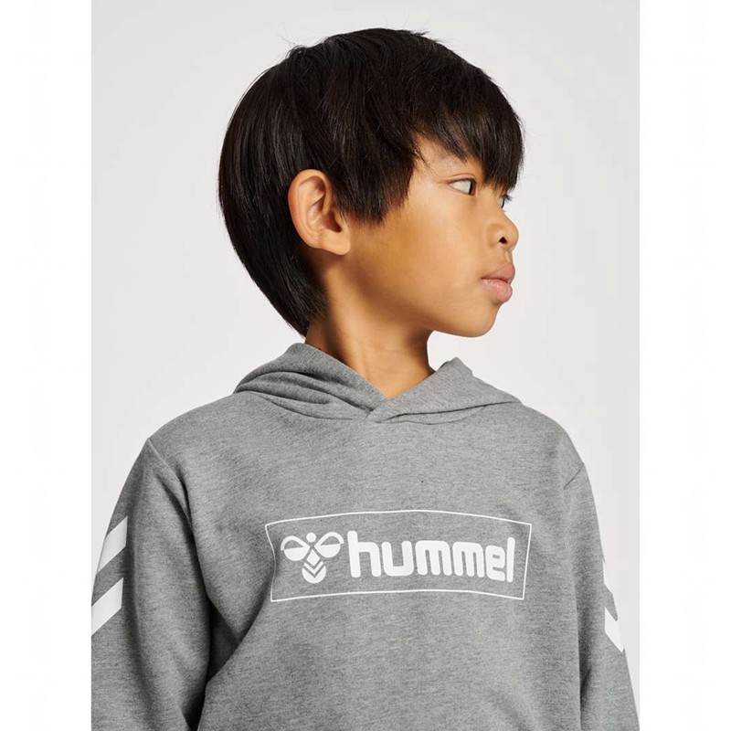 Sweat a Capuche Hummel Box Enfant Grise | 169769-269