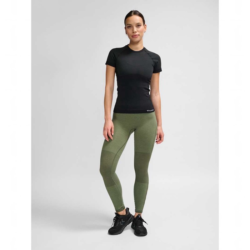 Sweat a Capuche Hummel Clea Seamless Tight Femme Noir | 837165-430