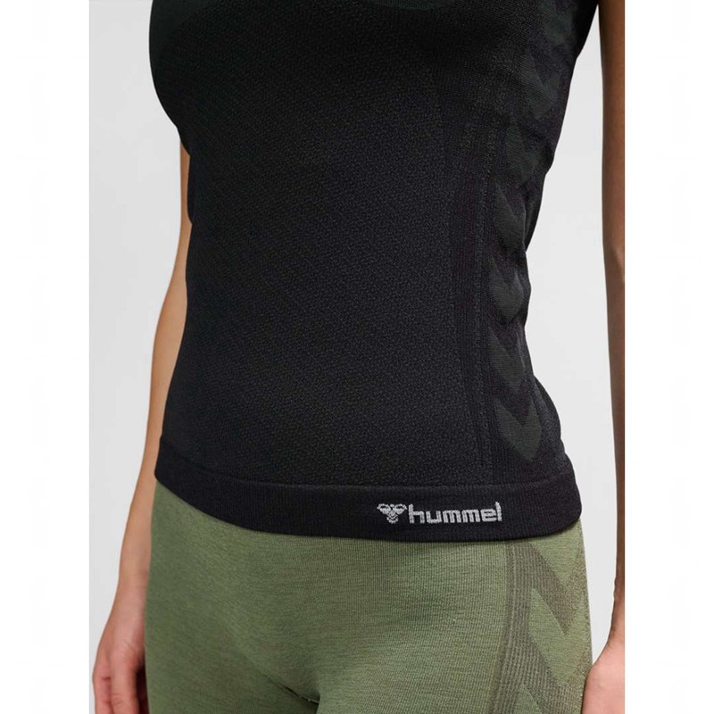 Sweat a Capuche Hummel Clea Seamless Tight Femme Noir | 837165-430