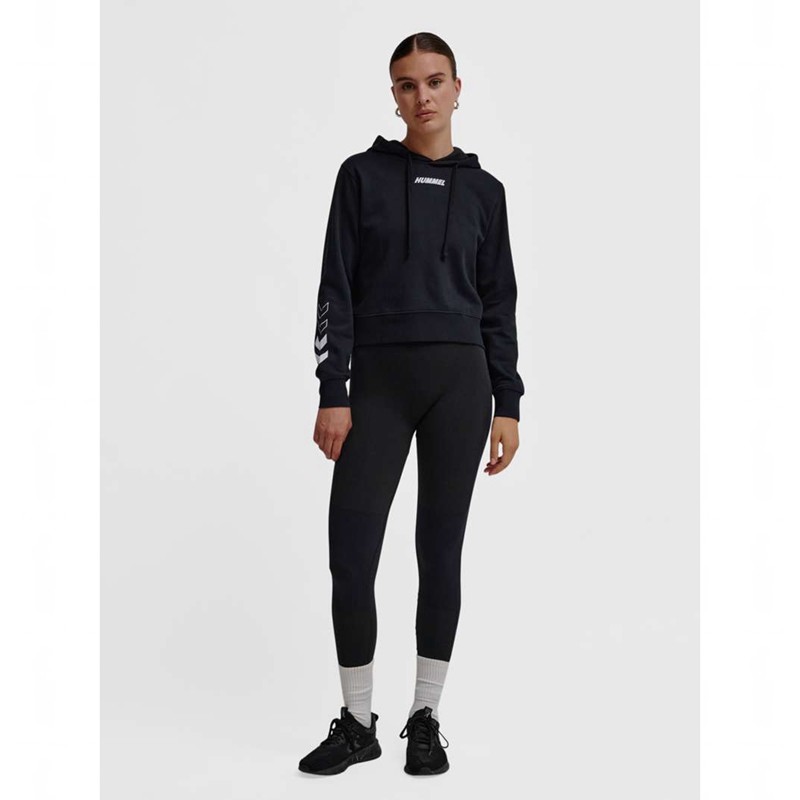 Sweat a Capuche Hummel Elemental Short Femme Noir | 430785-432