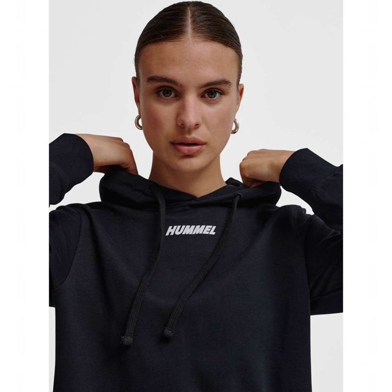 Sweat a Capuche Hummel Elemental Short Femme Noir | 430785-432