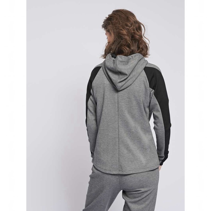Sweat a Capuche Hummel Essi Zip Femme Grise | 479967-013