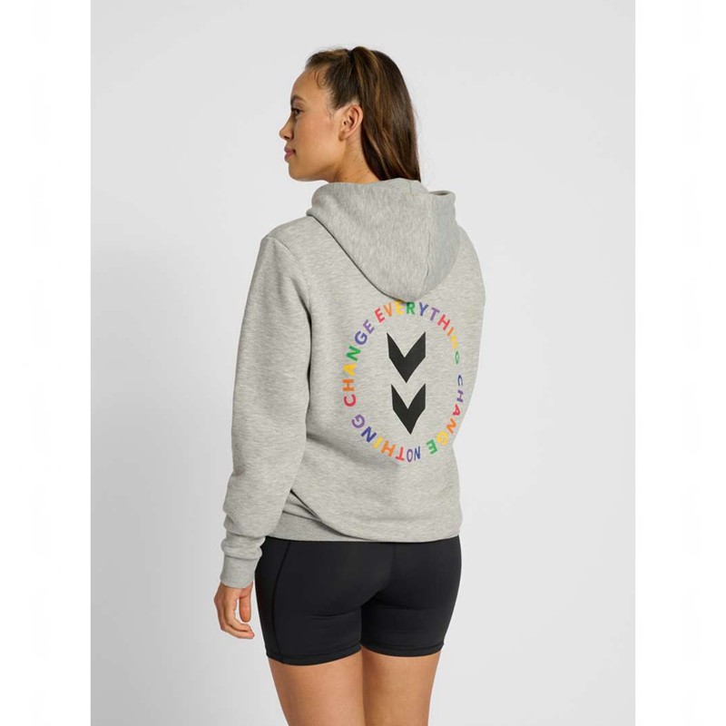 Sweat a Capuche Hummel Everything Nothing Homme Grise | 483877-367