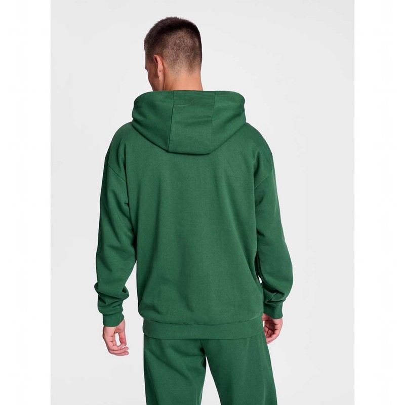 Sweat a Capuche Hummel Felix Loose Homme Vert | 528454-347