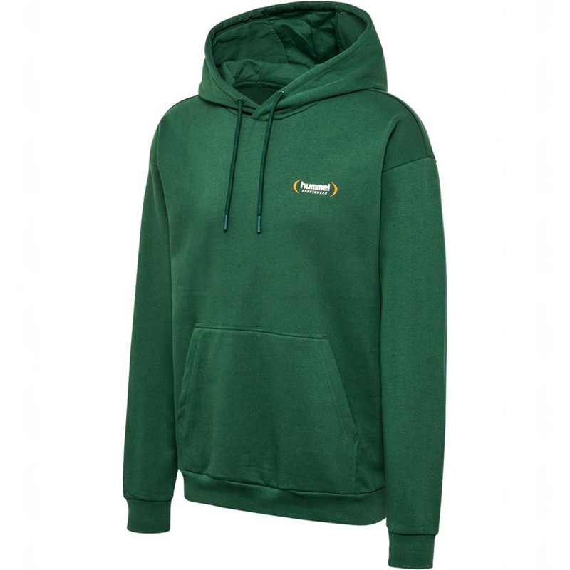 Sweat a Capuche Hummel Felix Loose Homme Vert | 528454-347