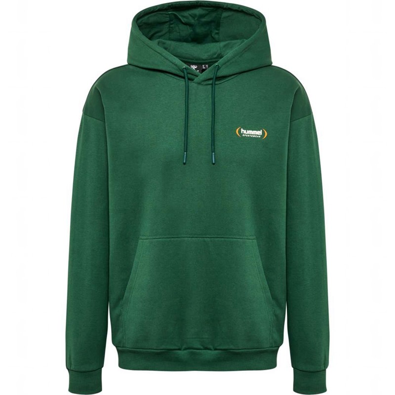 Sweat a Capuche Hummel Felix Loose Homme Vert | 528454-347