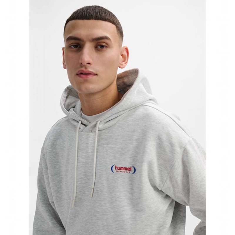 Sweat a Capuche Hummel Felix Loose Homme Grise | 515991-818