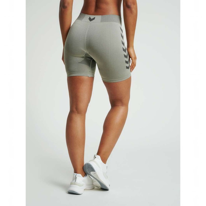 Sweat a Capuche Hummel First Seamless Tr Sht Tigh W Femme Grise | 514451-865