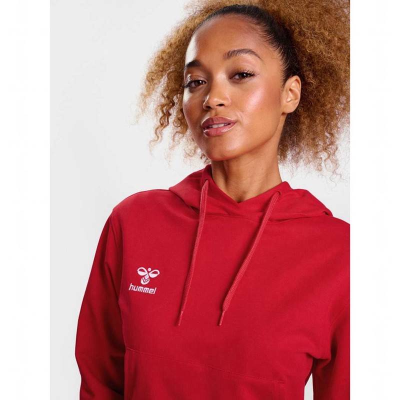 Sweat a Capuche Hummel Go 2.0 Femme Rouge | 665878-435