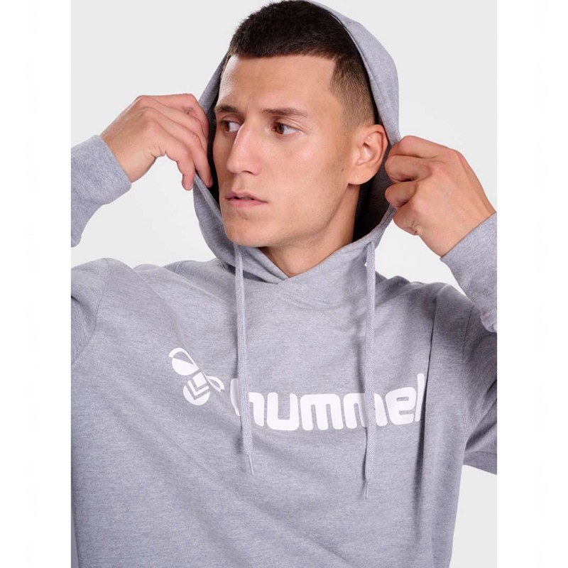 Sweat a Capuche Hummel Go 2.0 Logo Homme Grise | 338927-399