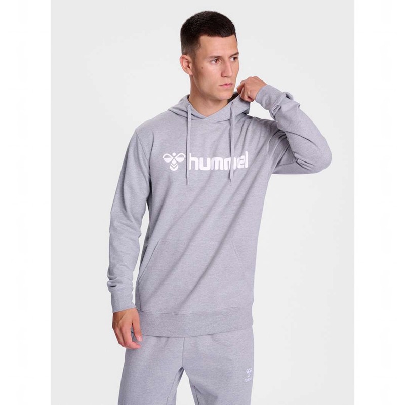 Sweat a Capuche Hummel Go 2.0 Logo Homme Grise | 338927-399