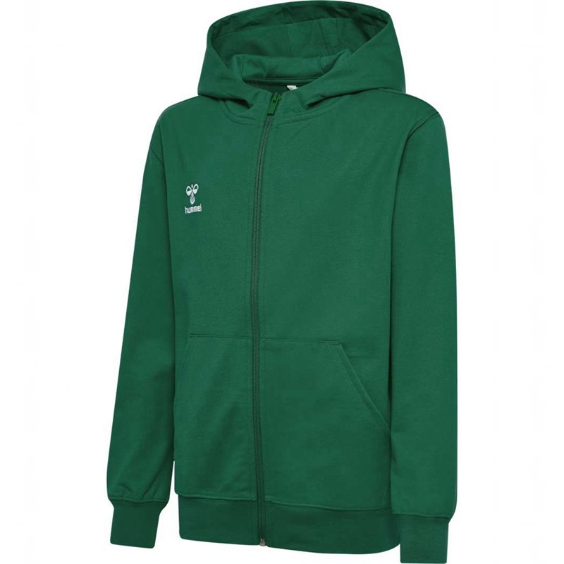 Sweat a Capuche Hummel Go 2.0 Zip Enfant Vert | 084350-293