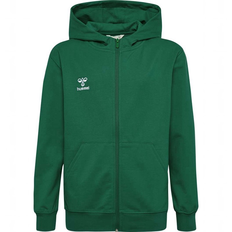 Sweat a Capuche Hummel Go 2.0 Zip Enfant Vert | 084350-293