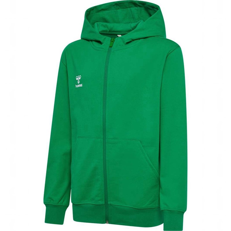 Sweat a Capuche Hummel Go 2.0 Zip Enfant Vert | 824761-230