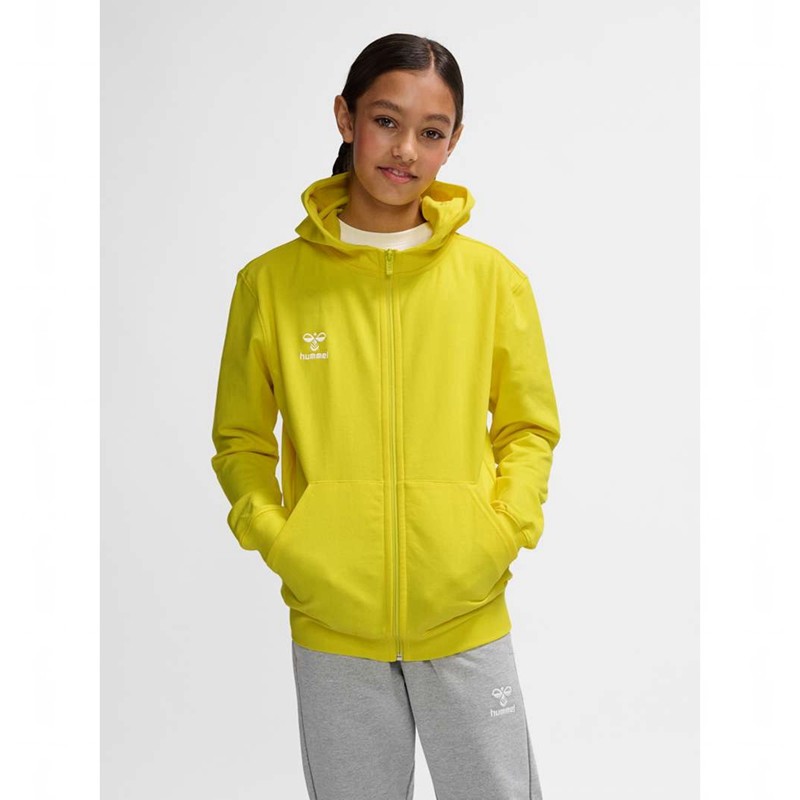 Sweat a Capuche Hummel Go 2.0 Zip Enfant Jaune | 452840-141
