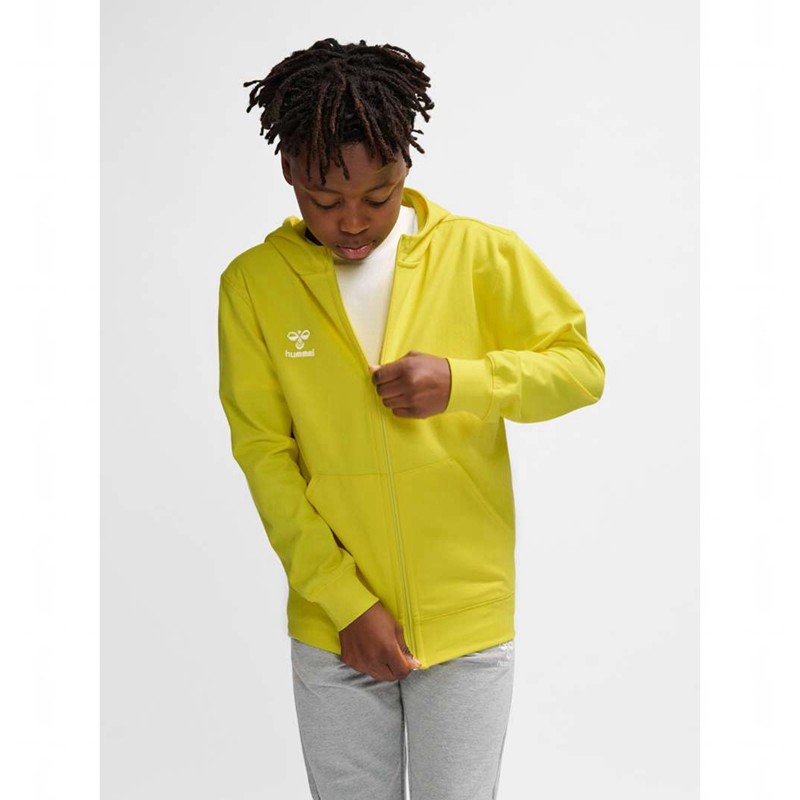 Sweat a Capuche Hummel Go 2.0 Zip Enfant Jaune | 452840-141