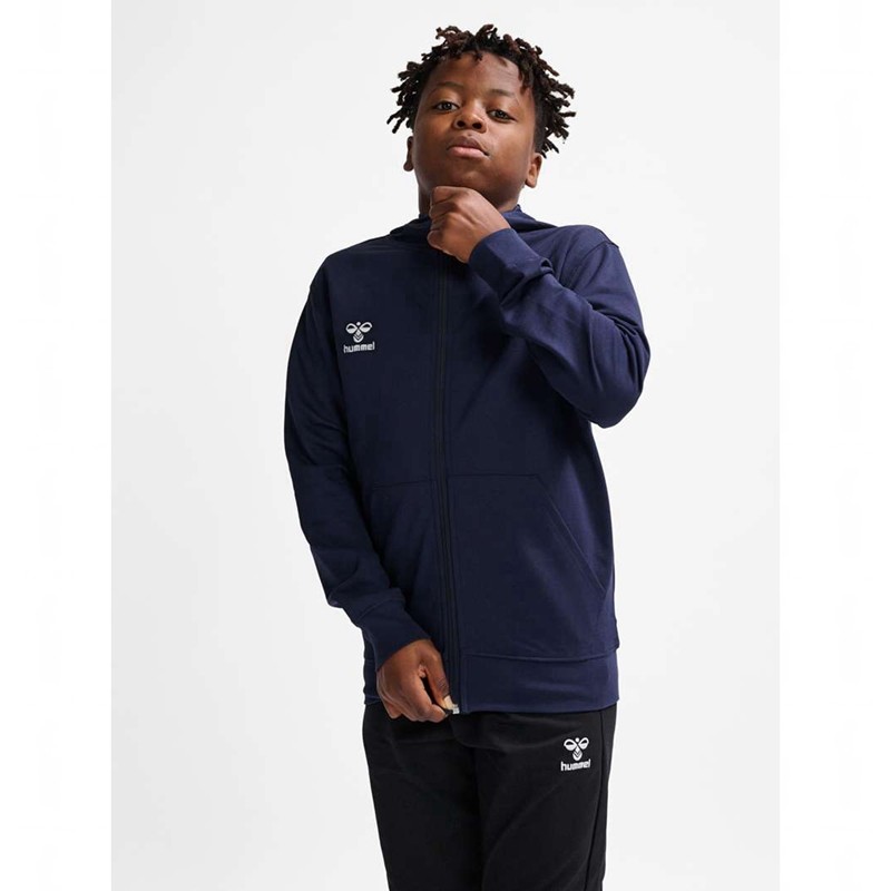 Sweat a Capuche Hummel Go 2.0 Zip Enfant Bleu Marine | 810251-516