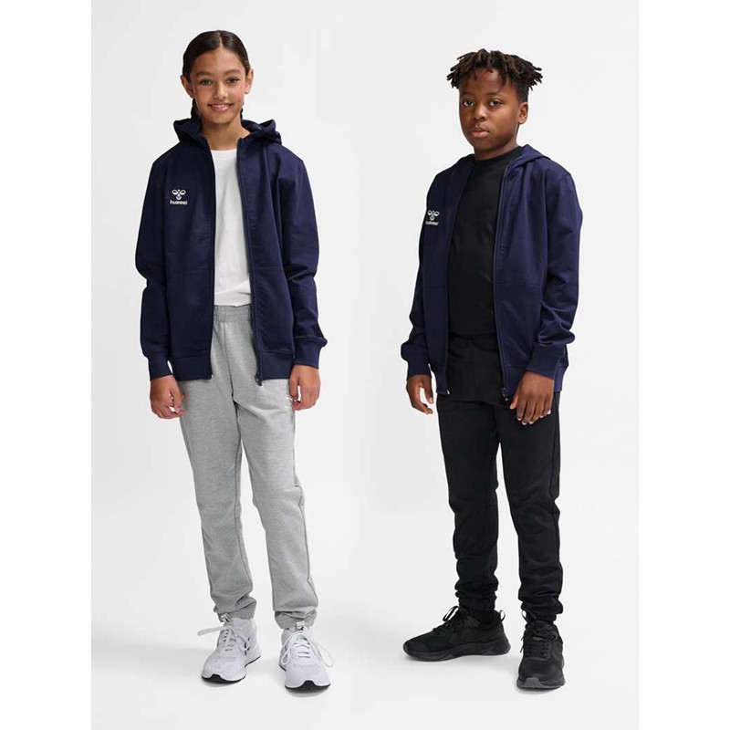 Sweat a Capuche Hummel Go 2.0 Zip Enfant Bleu Marine | 810251-516
