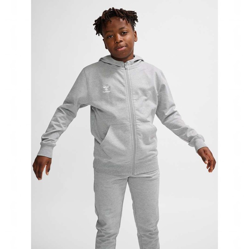 Sweat a Capuche Hummel Go 2.0 Zip Enfant Grise | 564498-056