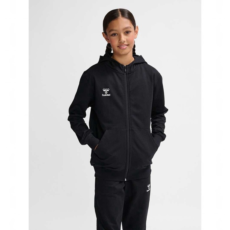 Sweat a Capuche Hummel Go 2.0 Zip Enfant Noir | 793624-285