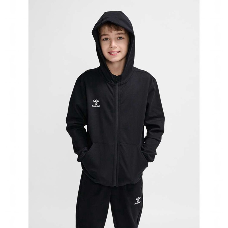 Sweat a Capuche Hummel Go 2.0 Zip Enfant Noir | 793624-285