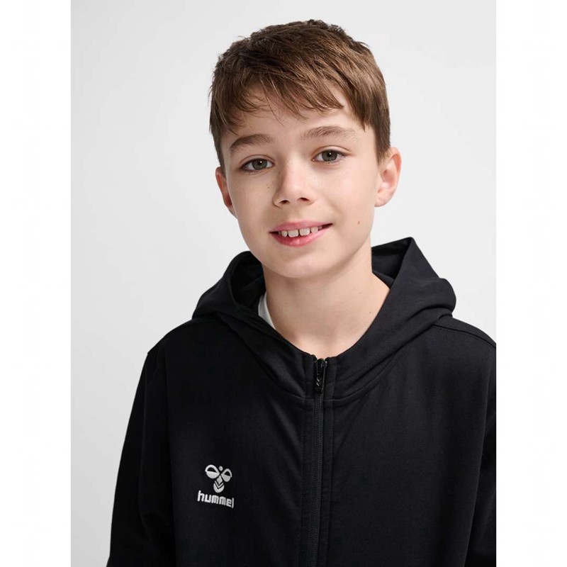 Sweat a Capuche Hummel Go 2.0 Zip Enfant Noir | 793624-285