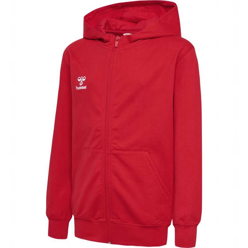 Sweat a Capuche Hummel Go 2.0 Zip Enfant Rouge | 131047-436
