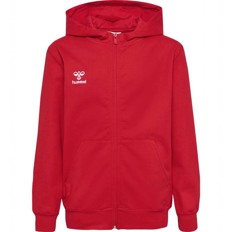 Sweat a Capuche Hummel Go 2.0 Zip Enfant Rouge | 131047-436