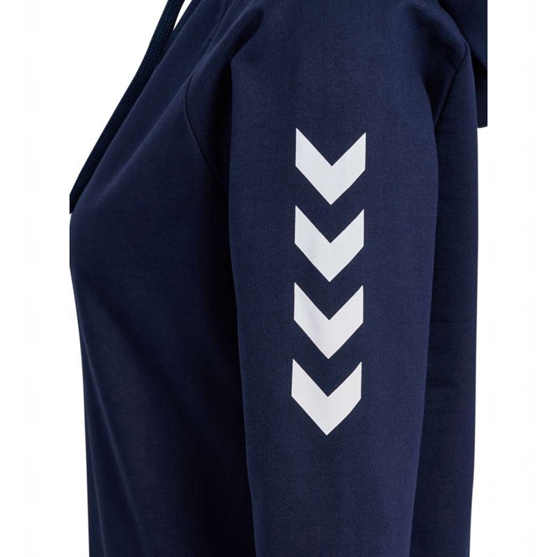 Sweat a Capuche Hummel Go Cotton Femme Bleu Marine | 721247-589
