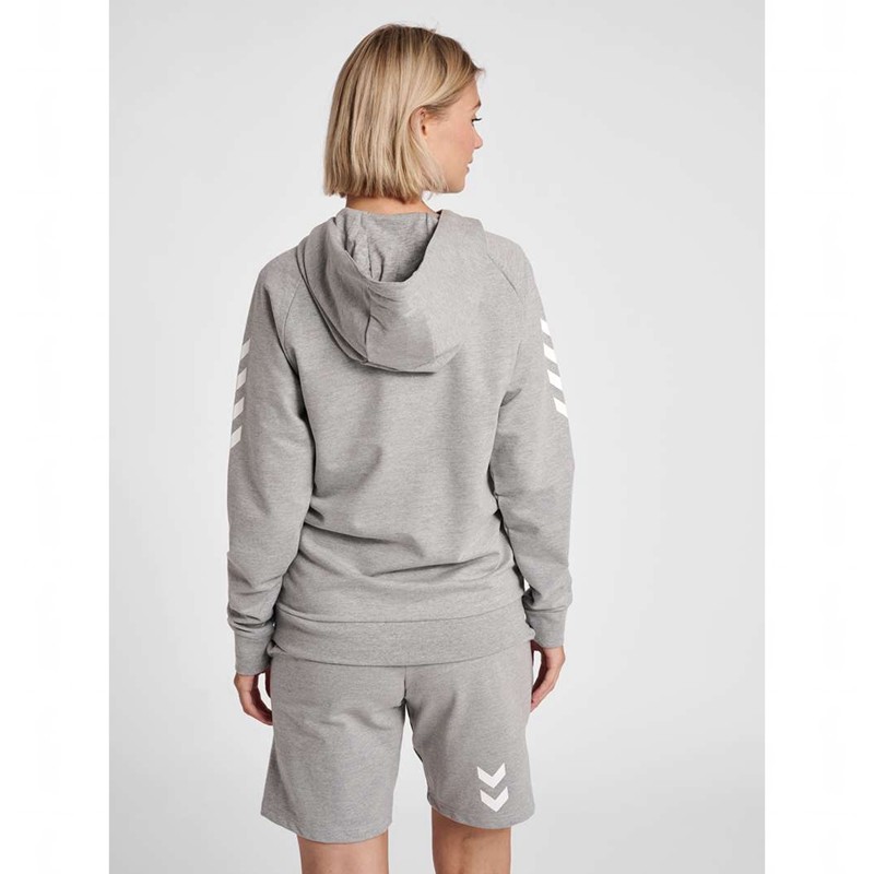 Sweat a Capuche Hummel Go Cotton Femme Grise | 060771-083