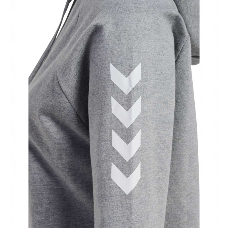 Sweat a Capuche Hummel Go Cotton Femme Grise | 060771-083