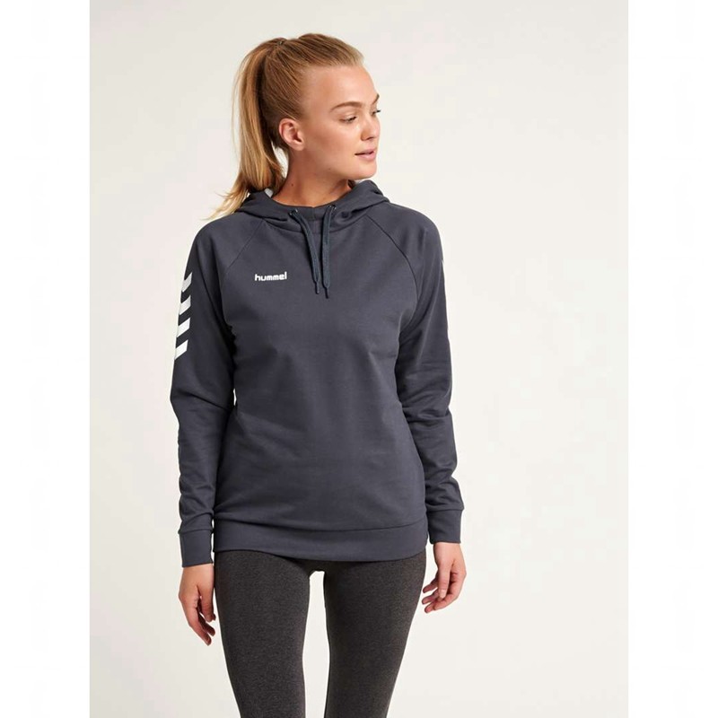 Sweat a Capuche Hummel Go Cotton Femme Noir | 578142-668