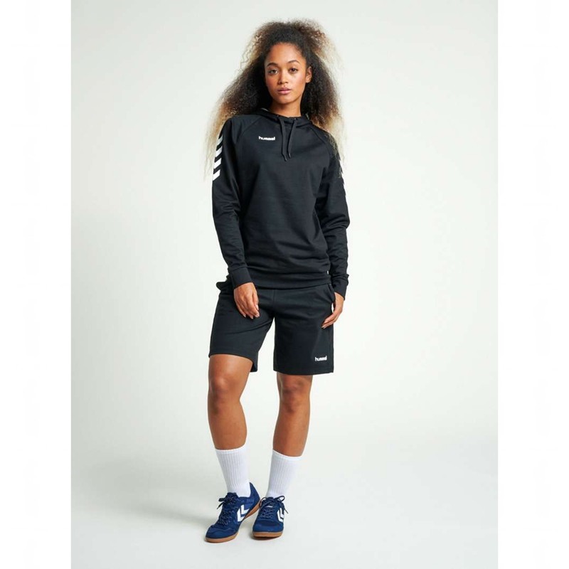 Sweat a Capuche Hummel Go Cotton Femme Noir | 392343-043