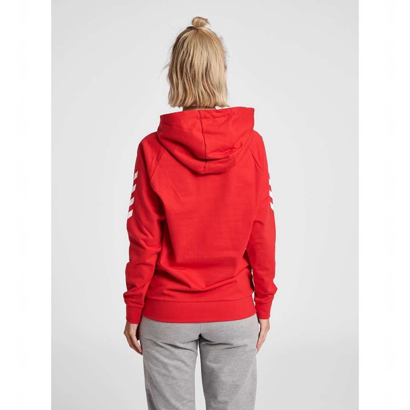 Sweat a Capuche Hummel Go Cotton Femme Rouge | 897401-896