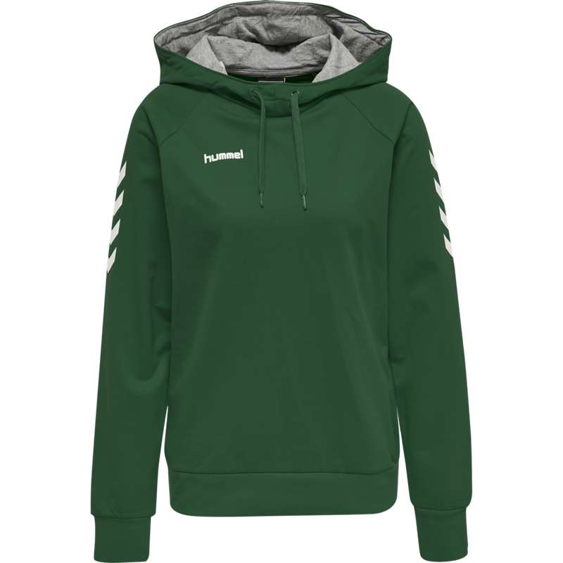 Sweat a Capuche Hummel Go Cotton Femme Vert | 342721-358