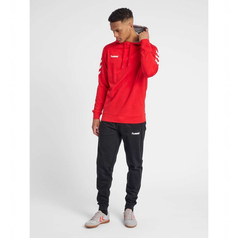 Sweat a Capuche Hummel Go Cotton Homme Rouge | 556979-284