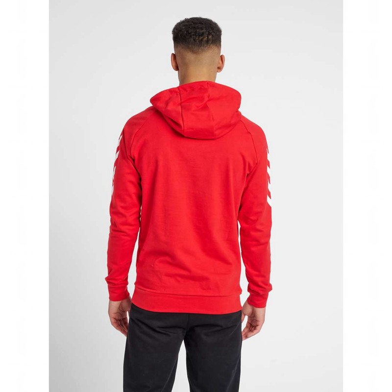 Sweat a Capuche Hummel Go Cotton Homme Rouge | 556979-284