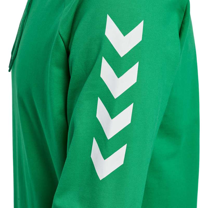 Sweat a Capuche Hummel Go Cotton Homme Vert | 750848-943