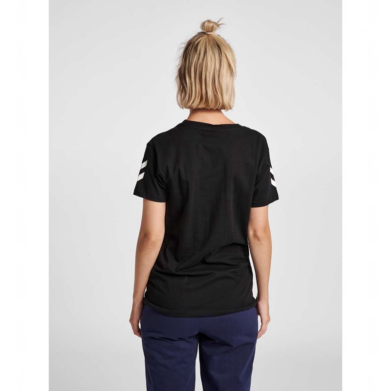 Sweat a Capuche Hummel Go Cotton S/S Femme Noir | 063359-885