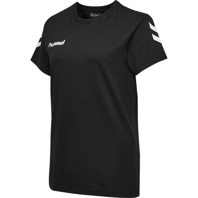 Sweat a Capuche Hummel Go Cotton S/S Femme Noir | 063359-885