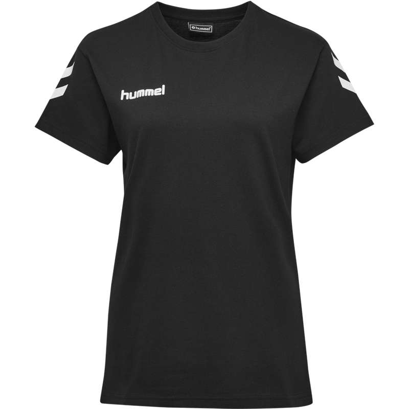Sweat a Capuche Hummel Go Cotton S/S Femme Noir | 063359-885