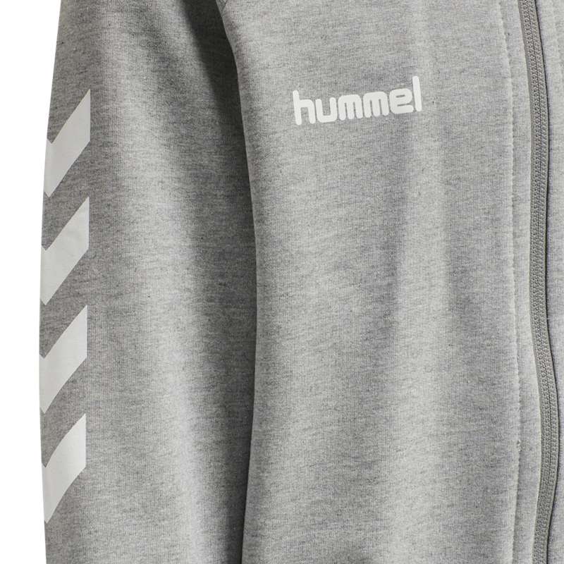 Sweat a Capuche Hummel Go Cotton Zip Enfant Grise | 196688-267