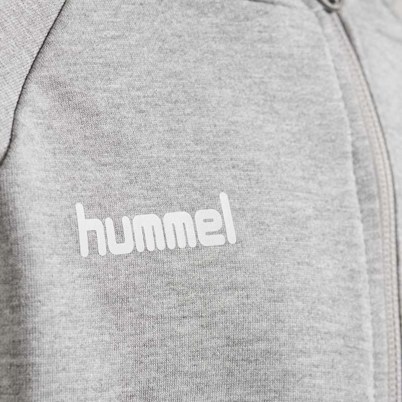 Sweat a Capuche Hummel Go Cotton Zip Enfant Grise | 196688-267