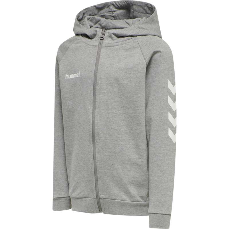 Sweat a Capuche Hummel Go Cotton Zip Enfant Grise | 196688-267