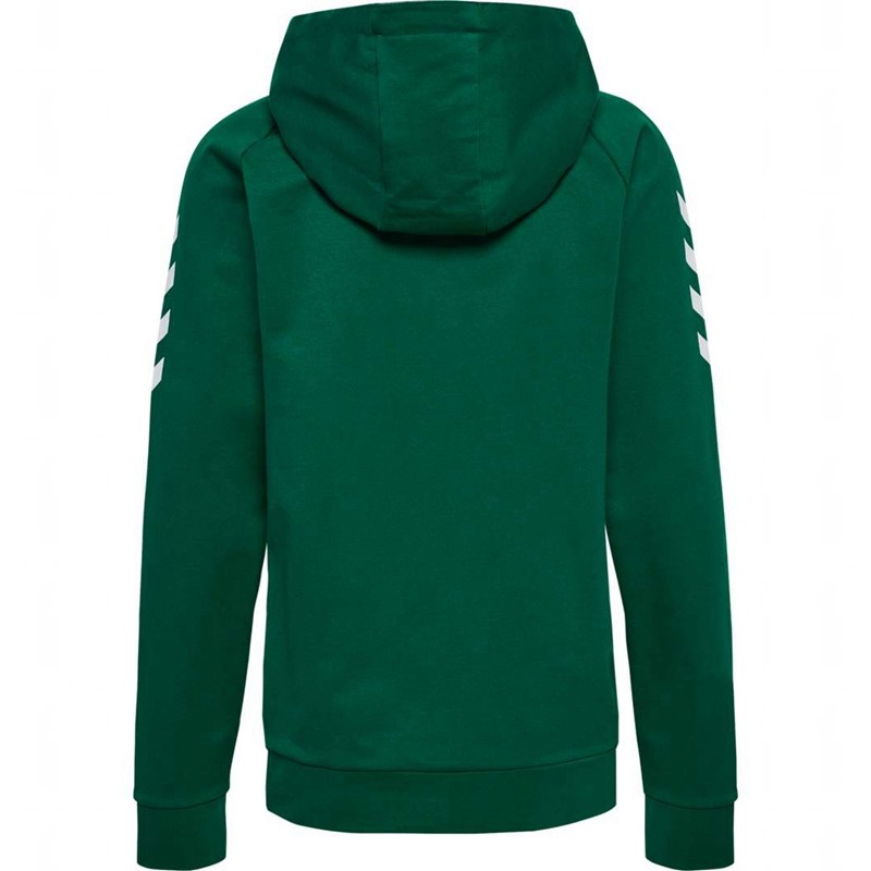 Sweat a Capuche Hummel Go Cotton Zip Femme Vert | 816908-583