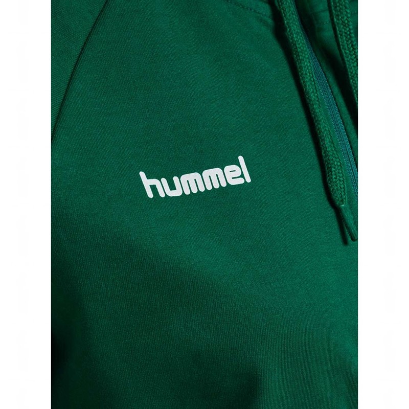 Sweat a Capuche Hummel Go Cotton Zip Femme Vert | 816908-583