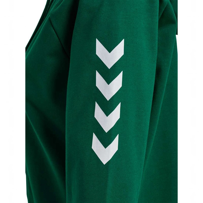 Sweat a Capuche Hummel Go Cotton Zip Femme Vert | 816908-583