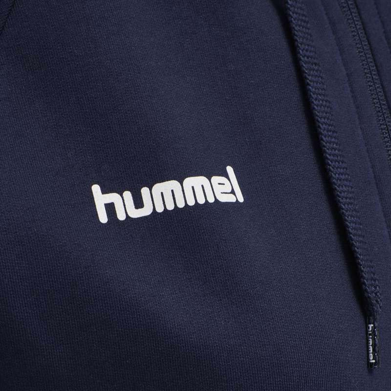 Sweat a Capuche Hummel Go Cotton Zip Femme Bleu Marine | 137902-376